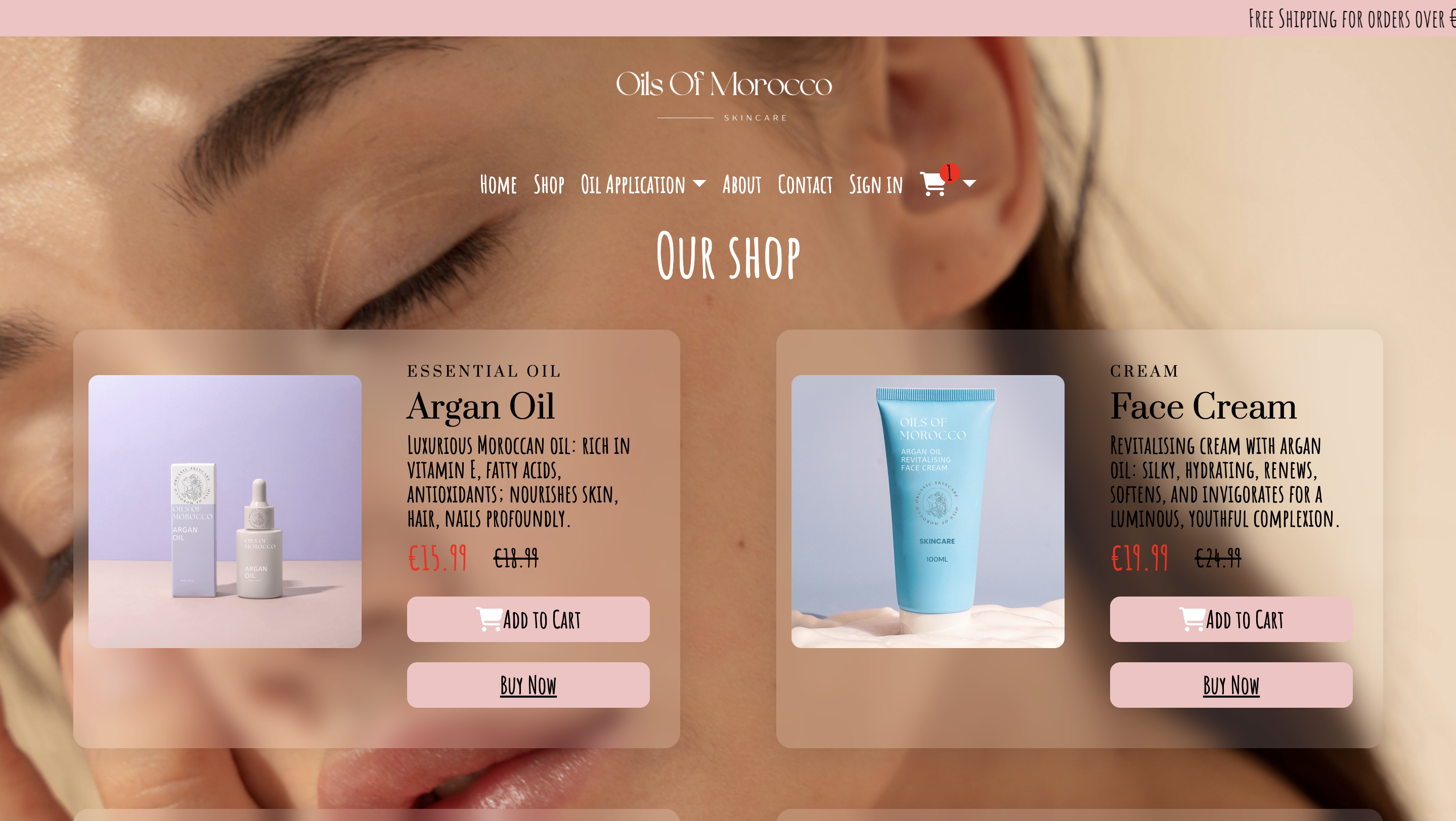 Oils Of Morocco E-Commerce Website Design